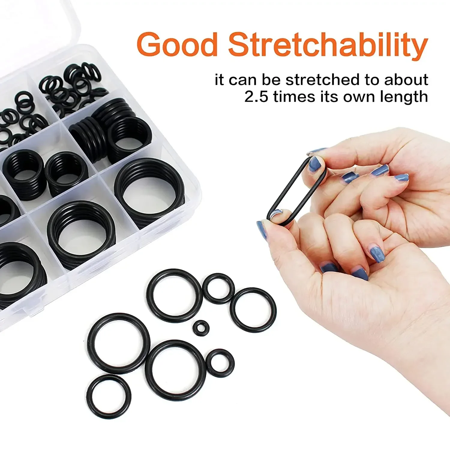 Rubber O Ring Assorted Set nitrile Silicone Rubber Washer Gasket Sealing waterproof O-Ring Ring NBR repair kit 200/1200pcs