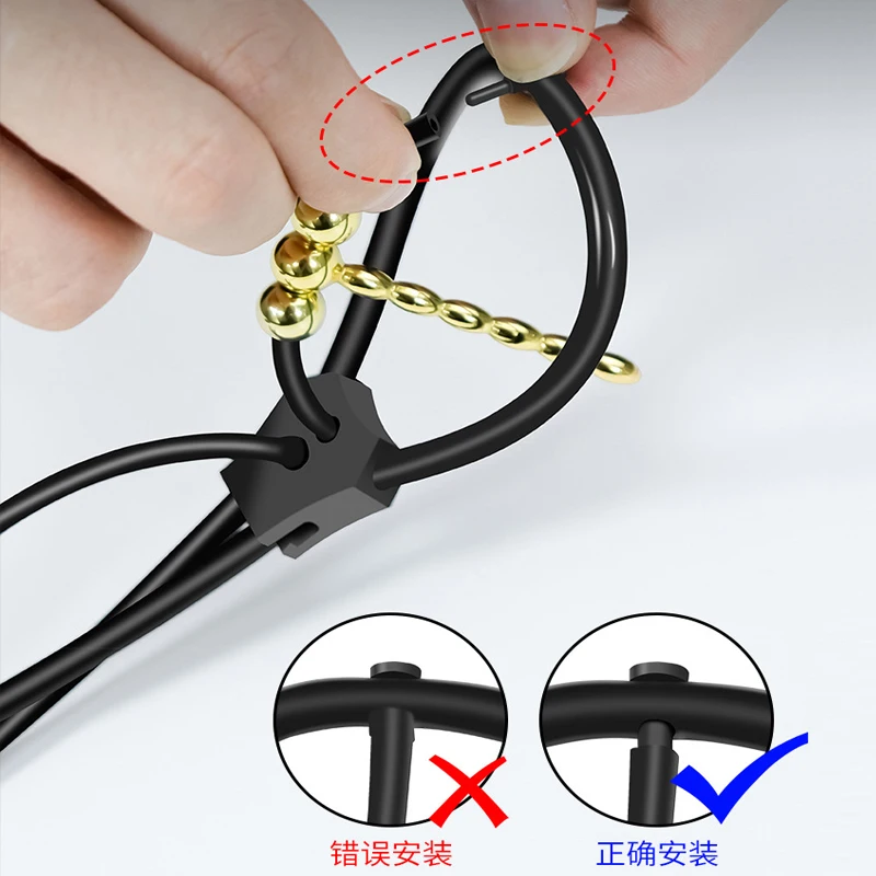 E stim Urethra Toys for Men Electrostimulation Cock Ring Estim Urethral Sounding Penis Plug BDSM Electro Sex Shock Glans Trainer