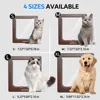Cat Door Flap Extra Large 11x 9.8in 4 Way Locking Security Flap Door Weatherproof Pet Door Kit for Dog Cat Kitten Puppy Safety 2