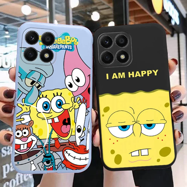 Funny Cartoon SpongeBob SquarePants Phone Case for Honor X6 X8 5G