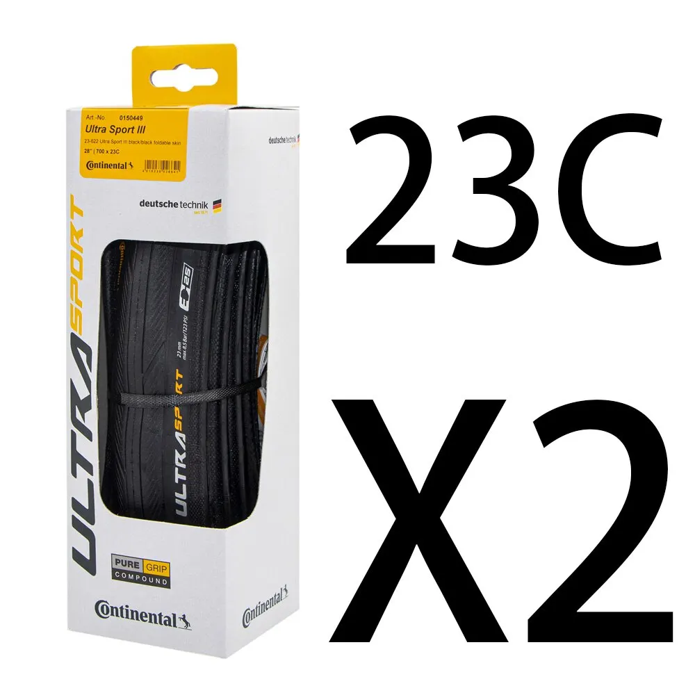 

1 Pair Continental Ultra Sport III 700x 28C Road Bike Clincher Tire OE
