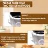 2 Pcs Slow Cooker Lid Holder Kitchen Crock Pot Lid Holder Hand Free Pot Lid Organizer Stainless Pot Lid Rack with Silicone Sink 6
