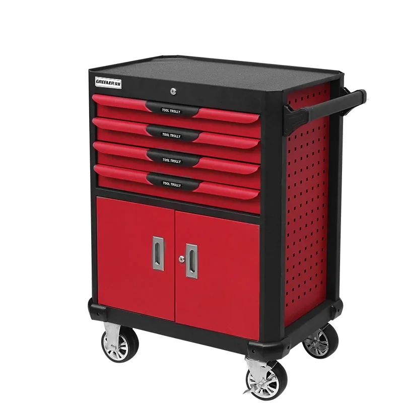 Storage Trolley Tool Cabinet Garage Organizer Workshop Mechanical Complete Screws Tool Cabinet Professional Tool Arrangement 6