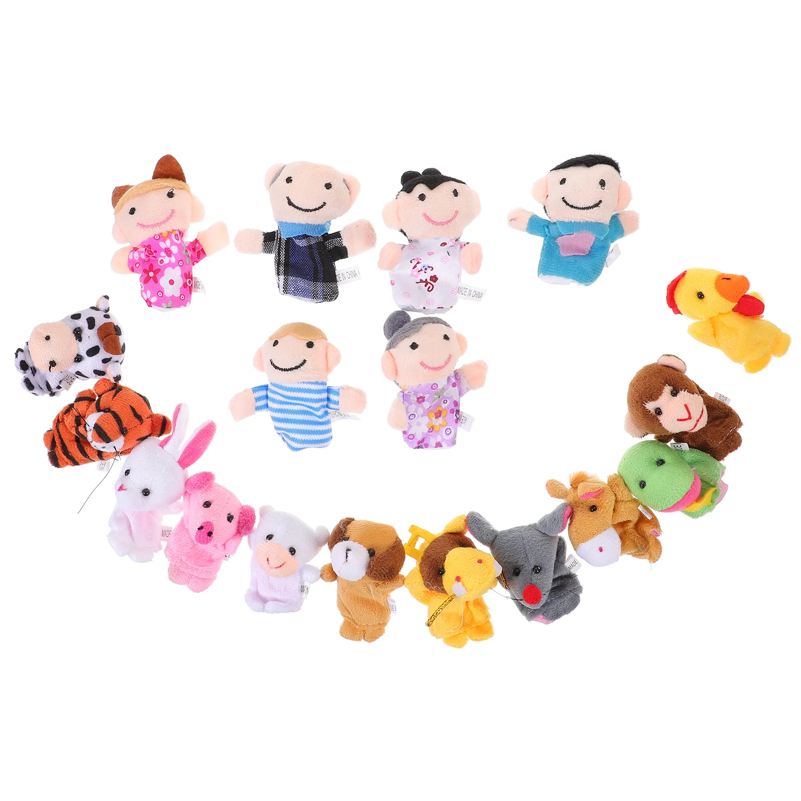 

18 Pcs Play House Accessories Stuffed Dogs for Kids Plush Child Baby Animals