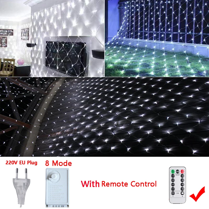 thumbnail image 1 of Guirnalda de luces LED para pesca al aire libre, 3 m a 54 m, guirnalda navideña para jardín, calle, árbol de boda, decoración de Ramadán 2023, 1 of 5