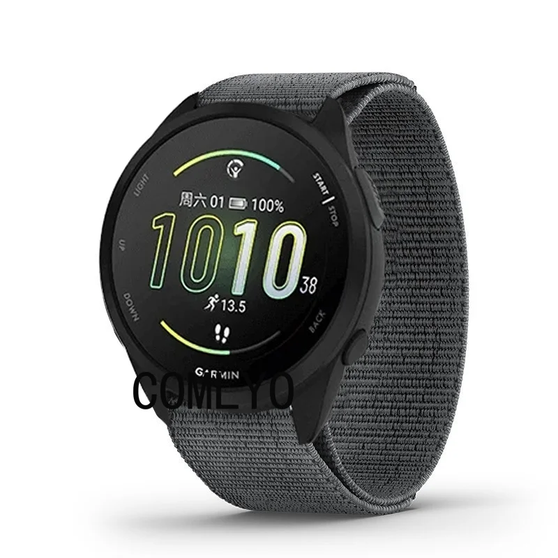 สําหรับ Garmin Forerunner 165 สมาร์ทสายนาฬิกา Hook LOOK เข็มขัด