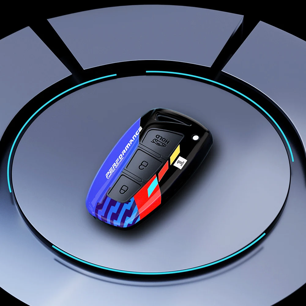 Premium ABS Carbon Car Key Case Cover