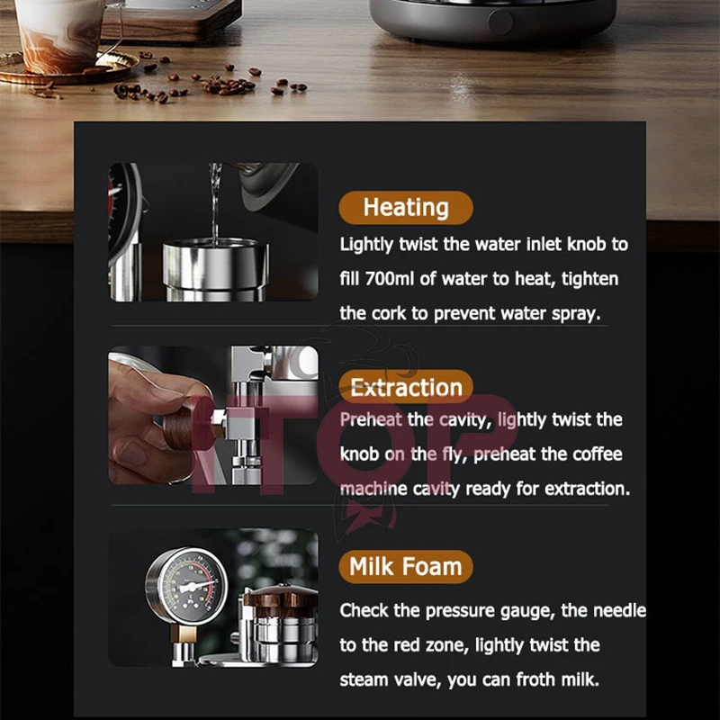 ITOP Steam Nozzle for Steam Milk Frother Coffee Milk Foamer Milk Frother Steam Nozzle 1-5 Hole Optional Nozzle Port Size M8*0.75 6
