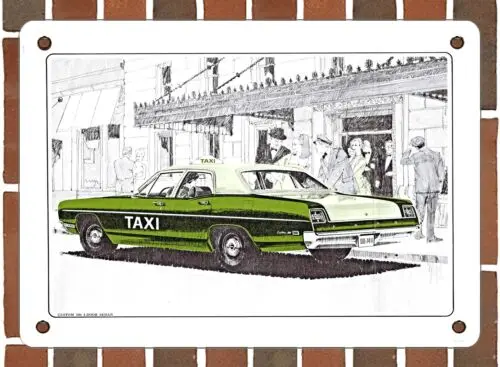 

Металлический знак 1969 Custom 500 Sedan Taxi - 10x14 дюймов 2