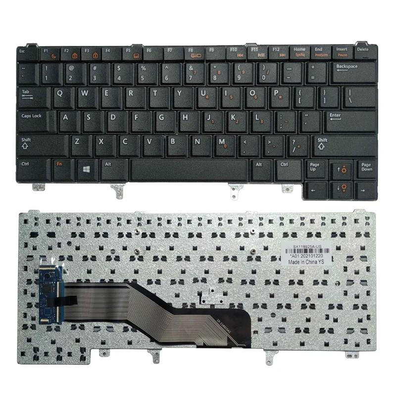 

NEW US Laptop Keyboard For Dell Latitude E6420 E6320 E6430 E5420 E5430 E6430s NO pointing stick No backlight