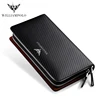 WILLIAMPOLO Men's Wallet Business Large Capacity Clutch Bag Genuine Leather Clutch Wallet Double Zipper Handbag Long Men Wallet 3