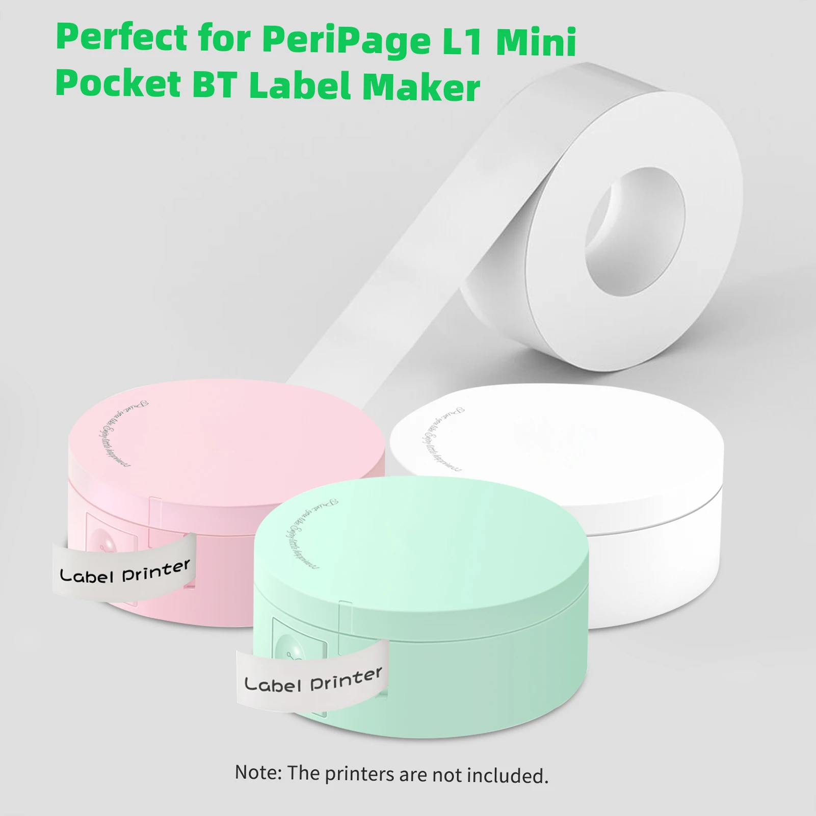 PeriPage Sticky Tape Adhesive Thermal Label Printer Paper Barcode Sticker Waterproof Oil-proof Tear-Resistant for PeriPage L1