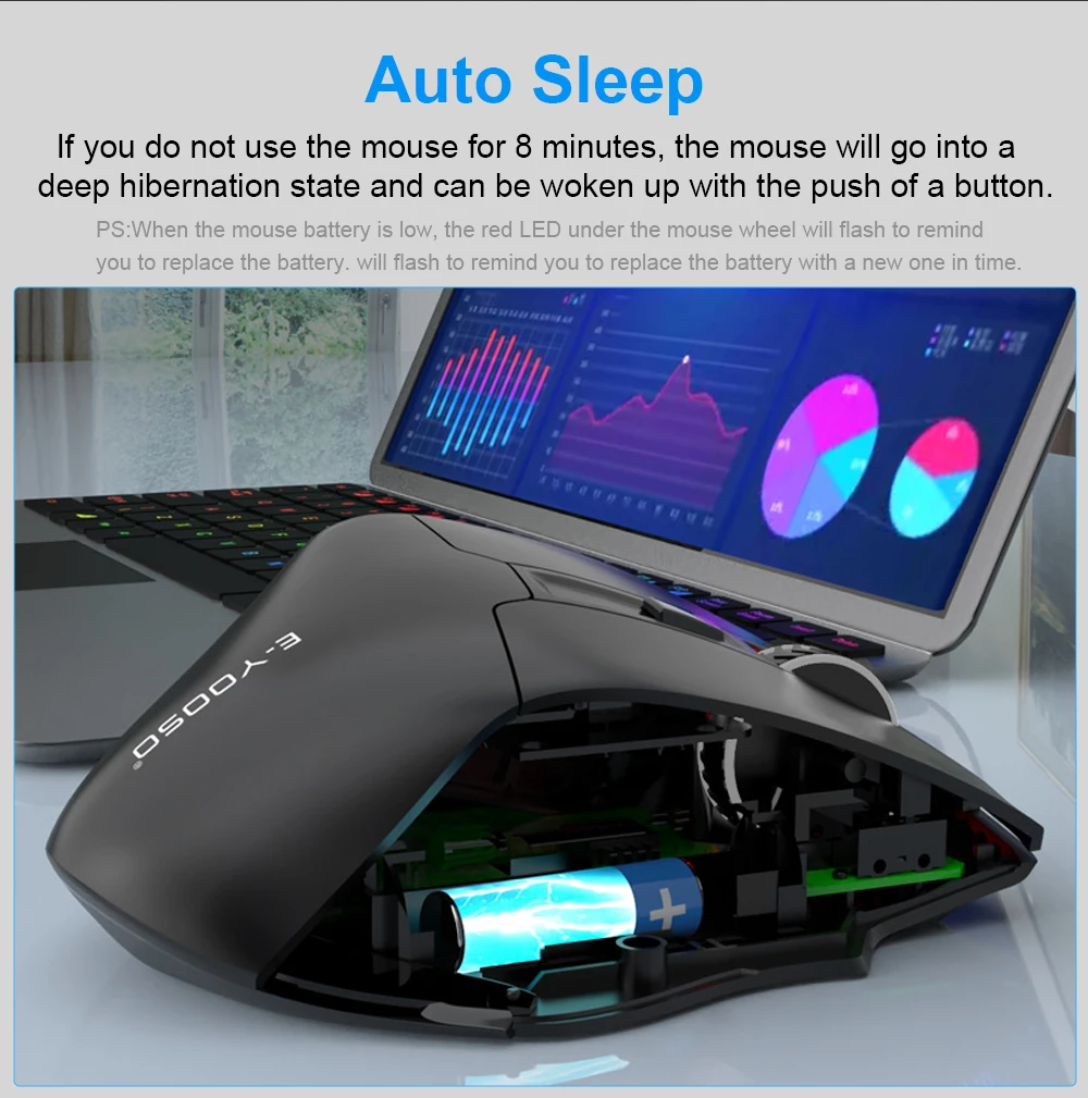 REDRAGON E-YOOSO X-31 беспроводная игровая мышь для больших рук ...