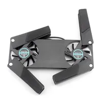Refroidisseur d'ordinateur Portable de haute qualité, pliable, silencieux, alimenté par USB, avec Double ventilateurs, pour ordinateur Portable de 7 à 15 pouces 4