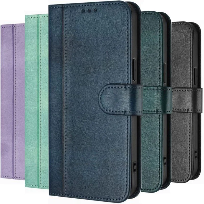 Vintage-Inspired Wallet Card Phone Case