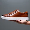 VIPOL Real cowhide casual shoes classic four seasons men's white shoes thick sole light men's sports shoes 1