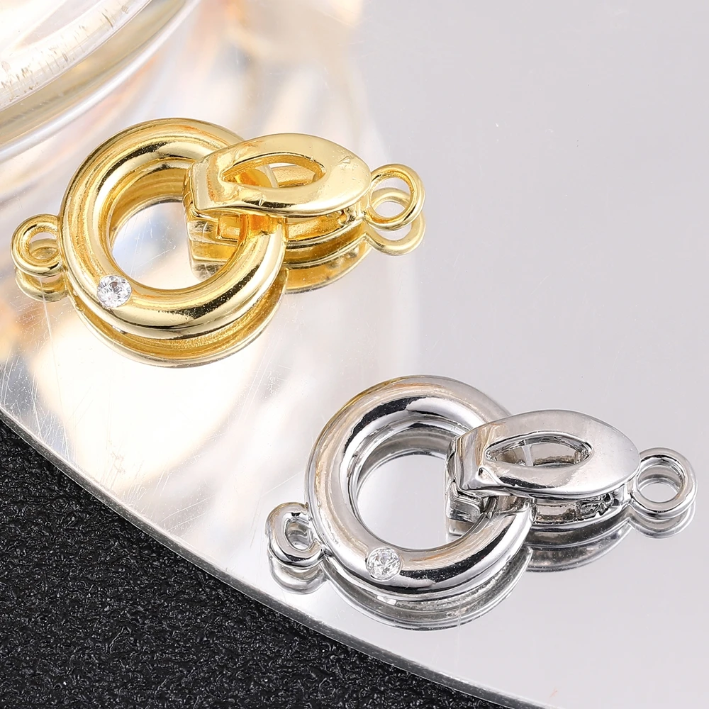 18K Gold Silver Plated Fastener 3