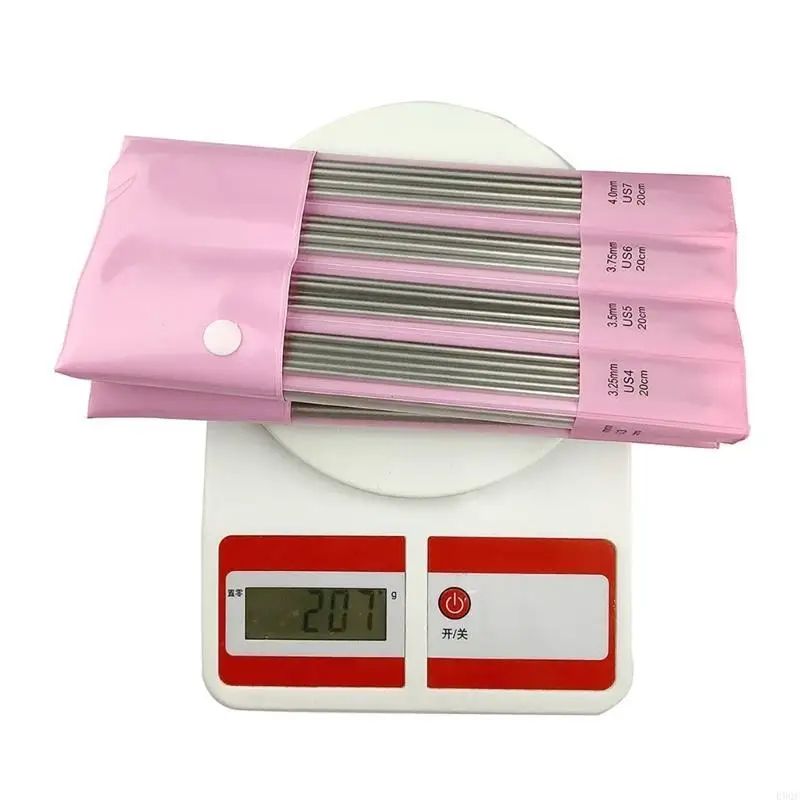 090C 11쌍 스테인레스 스틸 뜨개질 바늘 애호가 직조 스웨터 모자 가방용
