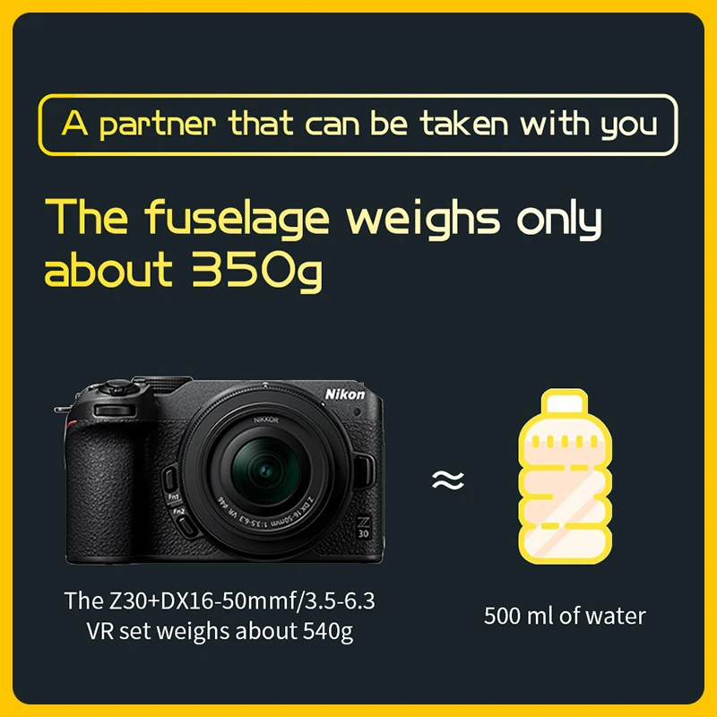 Nikon Z30 APS-C Entry-Level Mirrorless Digital Cameras For Beginners 4K HD Live Travel Vlogs Optional 16-50mm Lens