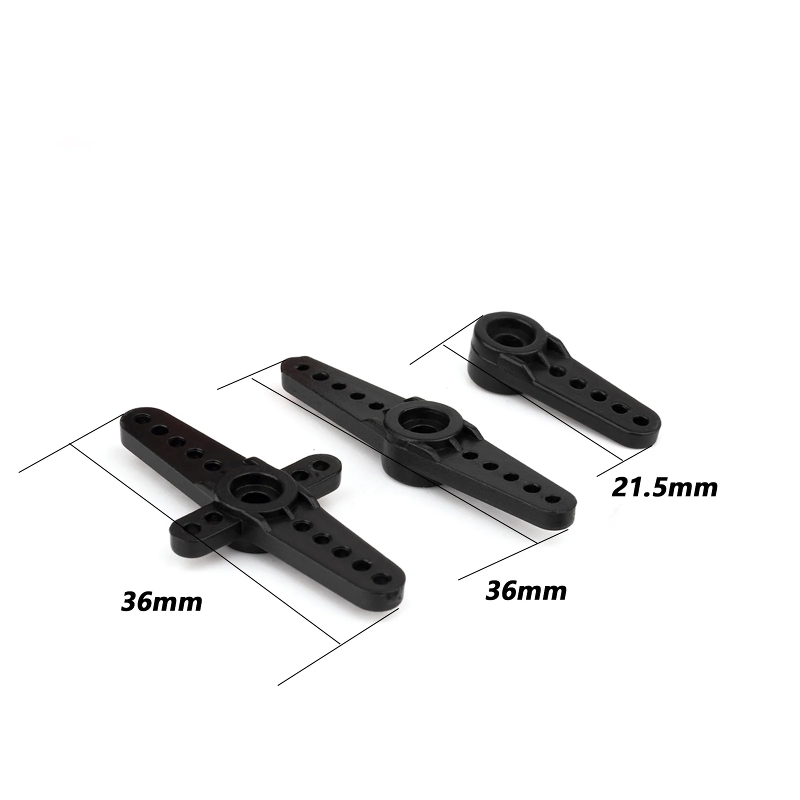 Trois pignons pour servo RC alignés, montrant les différences de taille entre 21T et 25T.