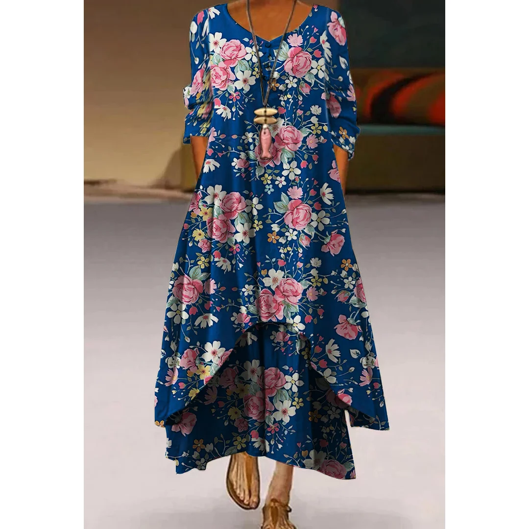 Elegant 3D Floral Bodycon Maxi Dress main image 1