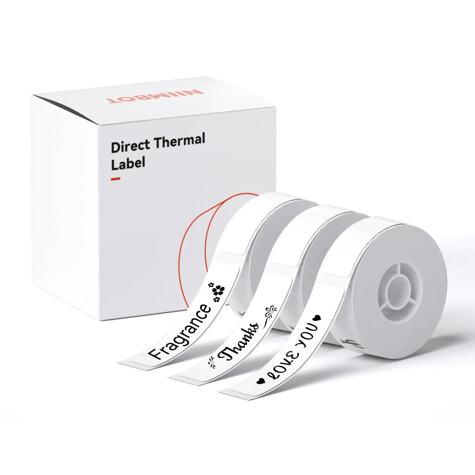 Niimbot D11 D110 D101 Label Paper Waterproof Anti-Oil Tear-Resistant Price Label Pure Color Scratch-Resistant Label Paper 3 Roll