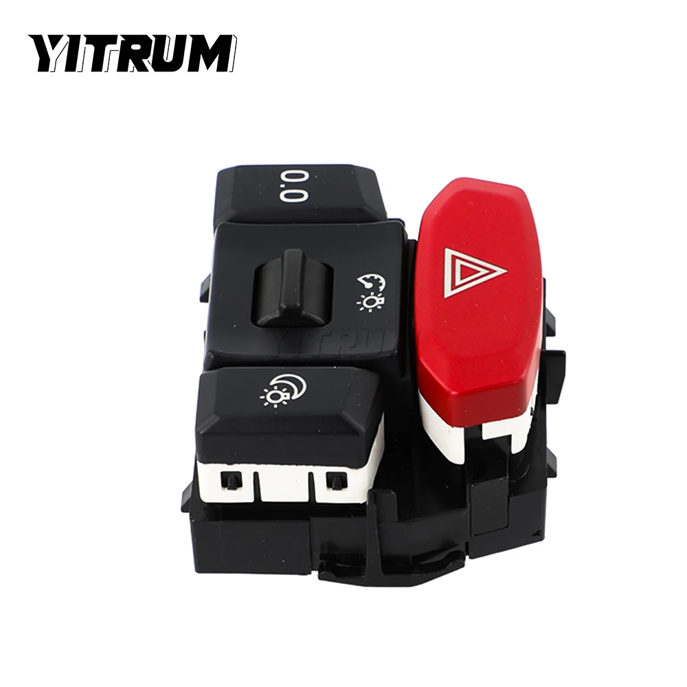 YITRUM 2095860 위험 램프 라이트 경고 표시기 스위치 단추, 스카니아 L P G R S 시리즈 2016 예비 트럭 부품
