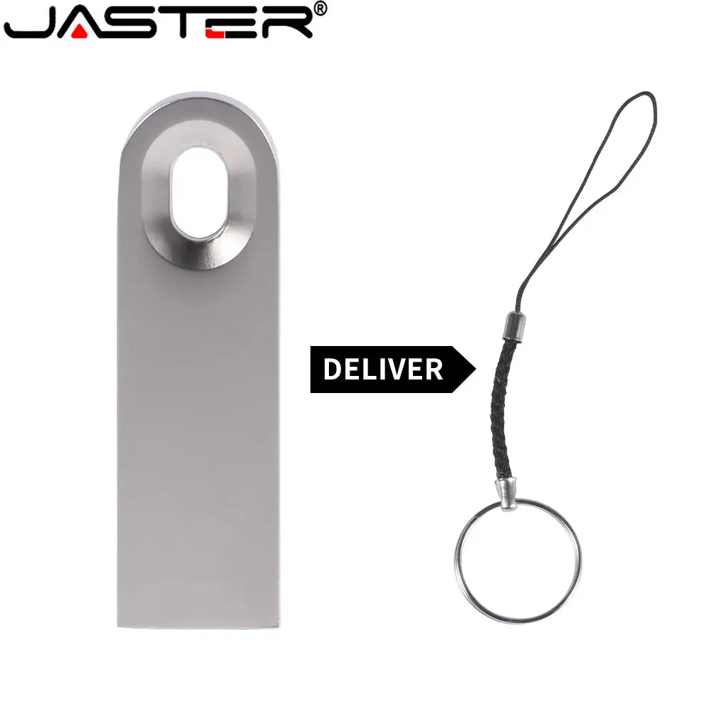 

JASTER Metal USB 2.0 Flash Drive 4GB 8GB U Disk 16GB Memory Stick 64GB New Promotion Personalized 32GB Free Custom LOGO Wedding