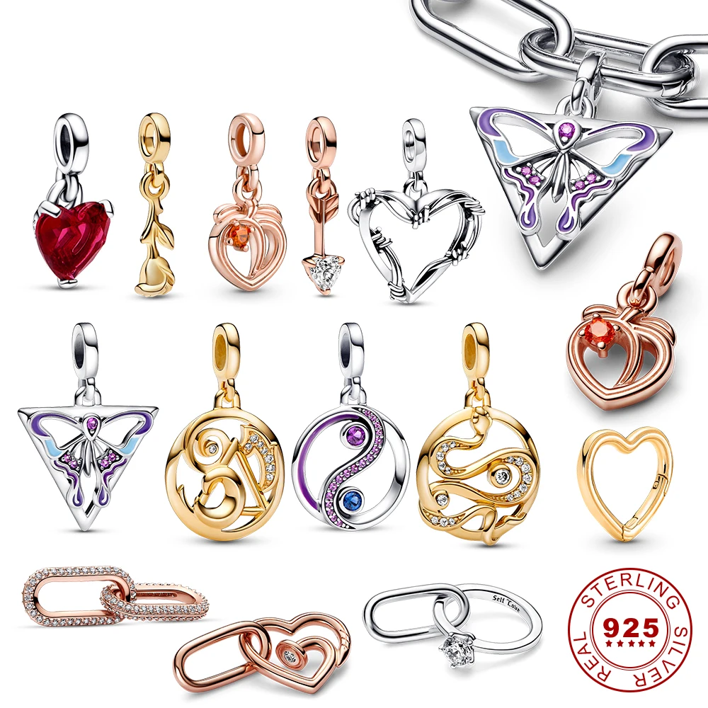 Authentic925SterlingSilverMedallionCharmMeCollectionfor