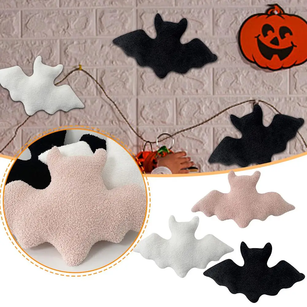 

Bat Plush Toys Halloween Black Brown Plush Bat Toy Cushion Murakami Pillow Decorative Animal Pillow Throw Stuffed Cushion A8Z7