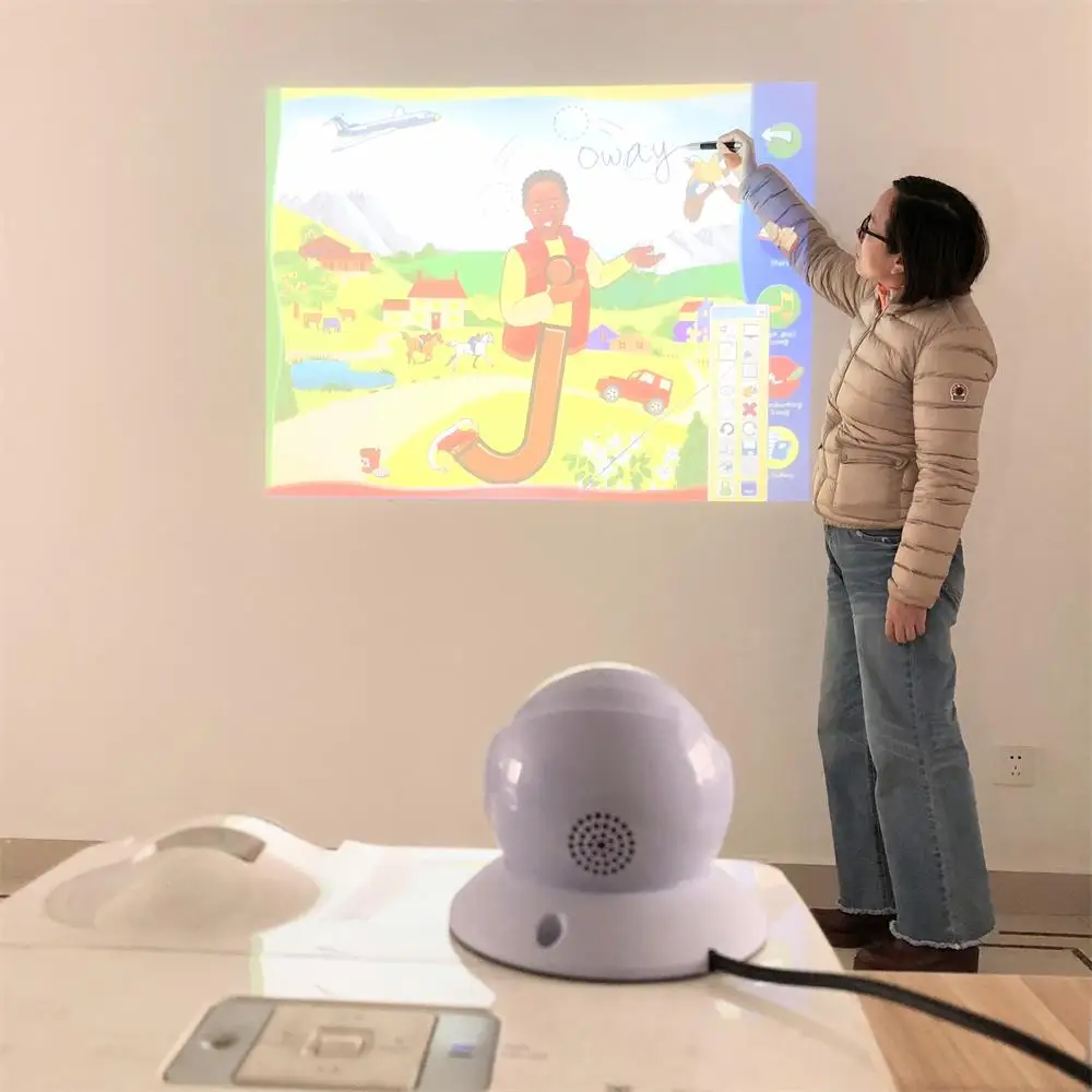 Oway Multi-points Infrared Pen Touch Digital Smart Board Portable Interactive Whiteboard for Classroom Meeting Exhibition Semina