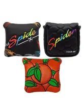  Artificial Leather Golf Putter Cover Protector ic Square Headcover Golf Club Mallet Putter Cover 