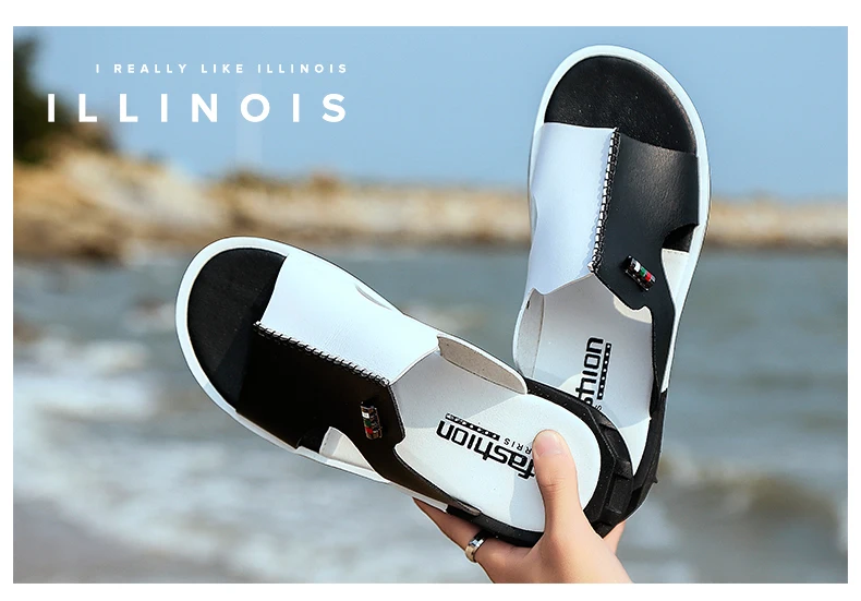 2024 Summer Men Shoes Sandals Original Comfortable Slip-on Casual Sandal Fashion Shoes Men Slippers Zapatillas Hombre Size 38-47 S799ea5659a5349a7ad30e30e3c3dc94bz