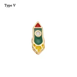 Elegant Metal Decorative Charms for Watchbands - DIY Sport Strap Accessories (Type V)