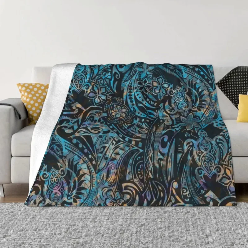 

Гавайский Племенной абстрактный плед одеяло гигантский диван тяжелый для фотографий