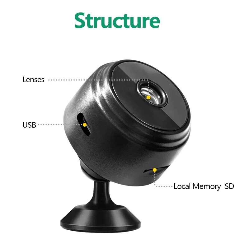A9 WiFi Mini Camera Recorder Security Monitoring Wireless Video Mini Camera Recorder Voice Camera Smart Home For Infants And P