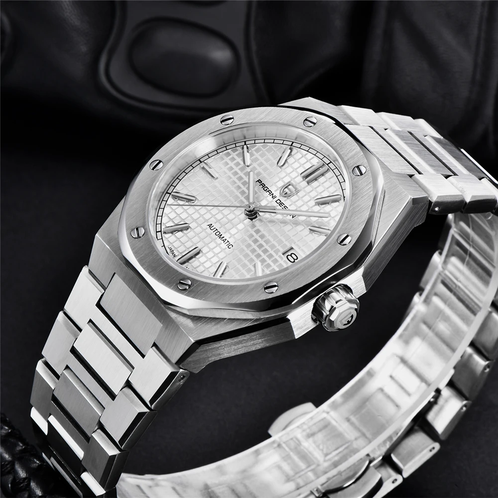 39mm Men's Automatic Mechanical Watch, PAGANI DESIGN, Stainless Steel, Sapphire, Luxury, Mechanical Watch