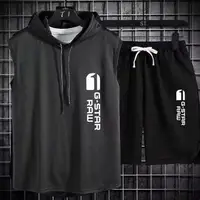 Survêtement de sport deux pièces pour hommes, t-shirt de marque Goals, survêtement de jogging, vêtements de fitness, vêtements d'exercice, été 4