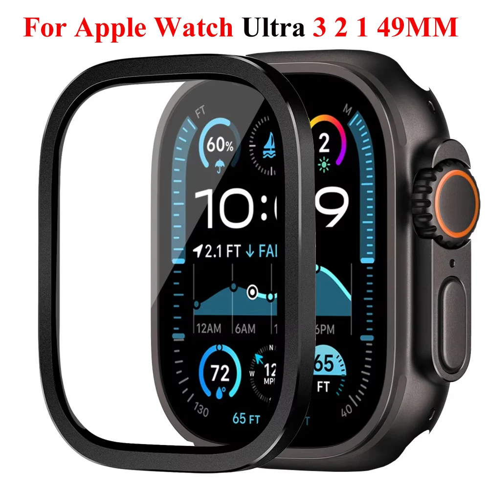 Premium Tempered Glass Screen Protector with Aluminum Metal Bumper