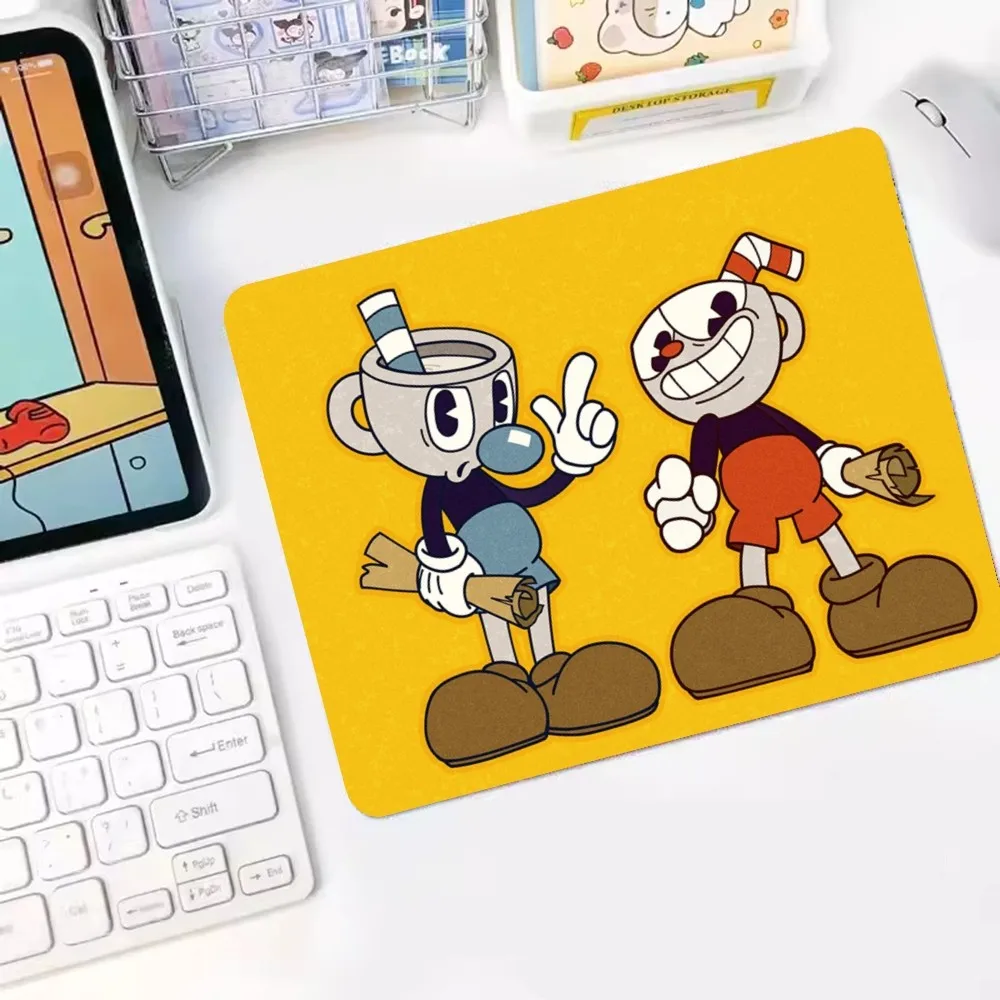 Cute Cuphead DIY Table Mat Student Mousepad Computer Keyboard Pad Games Pad Desk Mat for PC Mouse Carpet 4