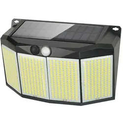High - Performance Outdoor Solar Motion Sensor LED Floodlights - Waterproof Security Lighting for Pathways, Gardens, and Garages (576LED)