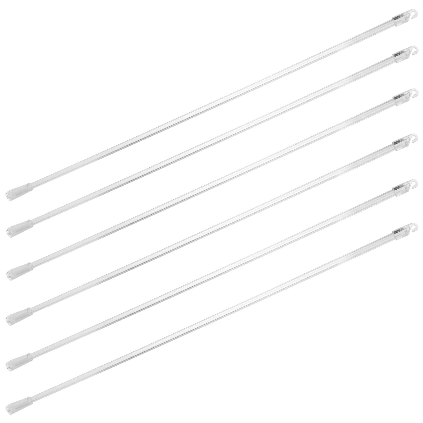 

6 Pcs Venetian Blind Rod Window Opener Pole Sheer Curtains Blinds Rods for Windows Tie