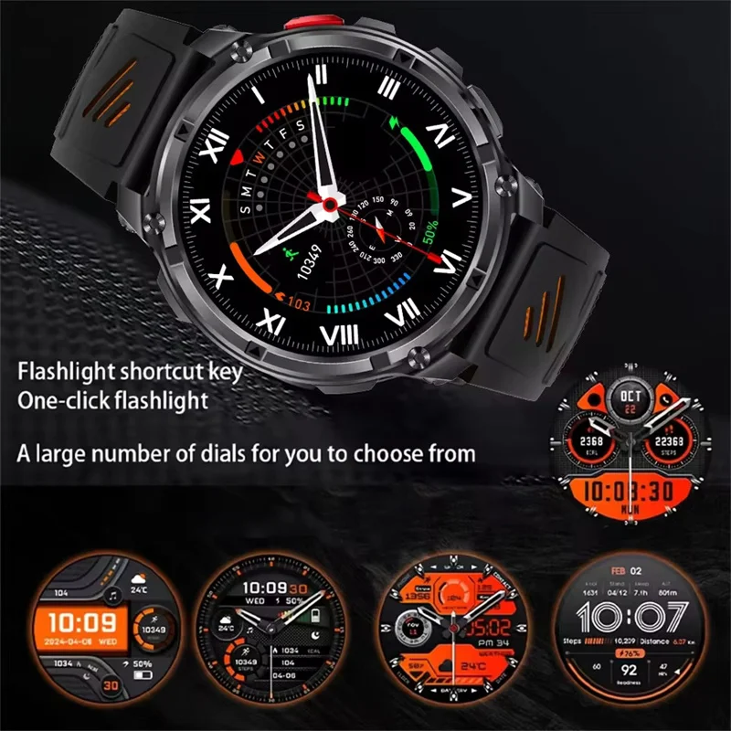 2026 New T-Rex3 Ultra Outdoor Sport GPS Track Smart Watch Men Compass 1100mAh Battery IP69K Waterproof Bluetooth Call Smartwatch 6