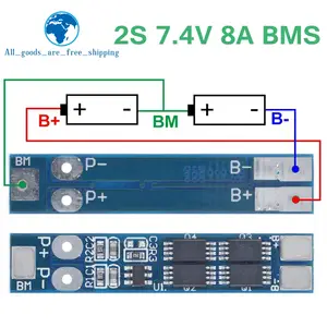 MODULE DE PROTECTION DU CHARGEUR BMS 2S 3A 7.4V/8.4V BATTERIE AU LITHIUM  18650