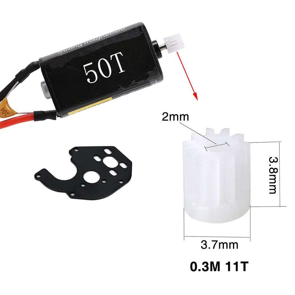 SCX24  ׷̵ ŰƮ 1/24 ũѷ RC ڵ,  Scx24 030 050 귯 Esc  ޺ 88T 66T 50T  ڱ