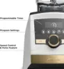 A3500 Ascent Series Gold Label Smart Blender Professional-Grade 64 oz. Low-Profile Container White with Gold Accents 6