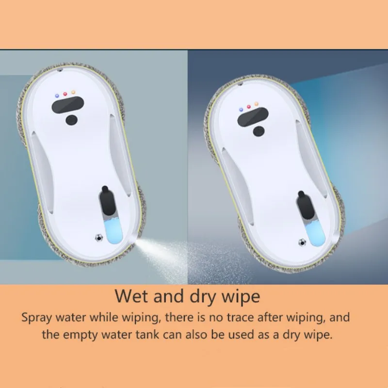 Water jet window cleaning robot high suction intelligent electric window cleaning robot single-sided glass cleaning robot 4