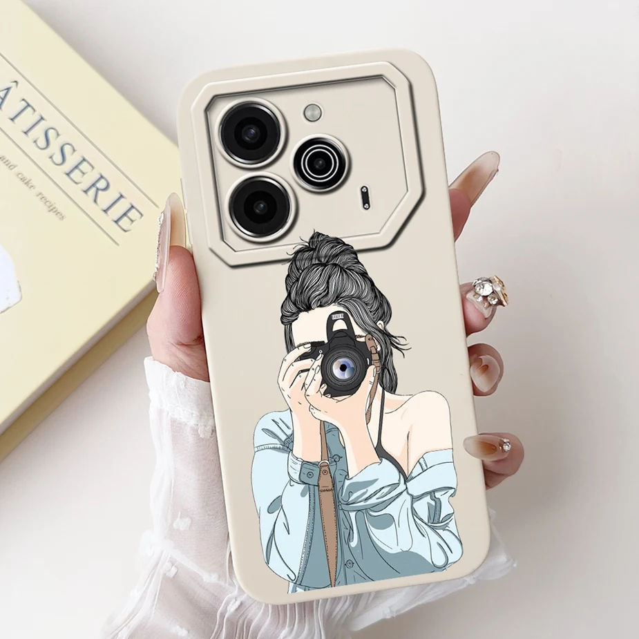 Tecno Pova 6 Pro Candy Painted Soft TPU Phone Case - New Fashion Bumper Cover