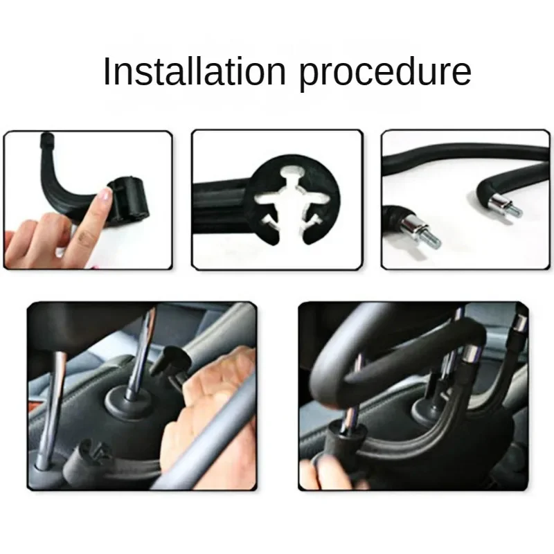 Appendiabiti per auto Supporto per poggiatesta Supporto per vestiti Appendiabiti universale per sedile posteriore per auto Accessorio da viaggio Appendiabiti per sedile - Image 5