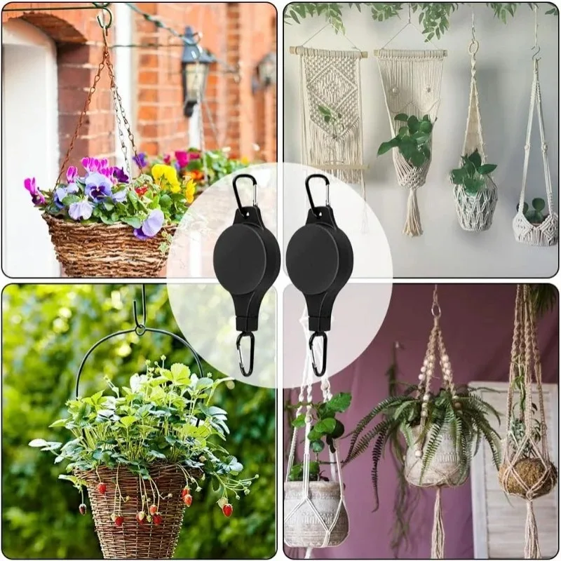 Heavy Duty Retractable Plant & Garden Accessory Hanger